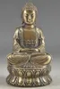 Collection Hand-Hammered Bless Amulet Buddha Brass Statue