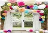 Paper garlands Paper flower balls from 4inch to 18inch for choose DIY paper flowers homegarden decorations pine garland free shipping FB002