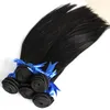 Human Hair Weave Obehandlat Virgin Human Hair Weaving 500g 5st 100% Human Hair Weave Naturlig Svart Färg 1b