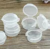 5G PP Round Clear Jars with Lids for Lip Balms, Creams, Make Up, Cosmetics, Samples, Ointments and other Beauty Products