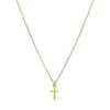 Cross Choker Collares con tarjeta Dorado Plata Cross Colgante Collar para Mujeres Joyería Fe buen regalo