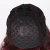 WoodFestival parrucca sintetica corta dritta bordeaux parrucche bob con frangia parrucca in fibra resistente al calore lunga fino alle spalle donna di alta qualità