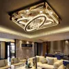 BE50 Simple Modern Creative Rectangular Ceiling Light Oval LED Crystal Lamps Living Room Restaurant Bedroom Hotel Ceiling Lights Lighting