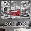 3 Pcs HD Printed London Red Bus Street Picture Wall Art Canvas Print Decor Poster Canvas Modern Oil Painting