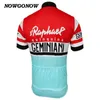 Männer Sommer 2017 Radtrikot Retro alter Stil rotblau Kleidung Team Fans klassische Fahrradbekleidung Reiten Rennen Quick Dry Mountain Road NOWGONOW