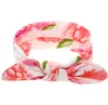 Baby's Florals Hoofdband Meisje Baby Bunny Oren Knot Turban Twist Headwrap Twisted Hair Band Kids Hoofdbanden Bandanas Kind Haar Accessoire A35