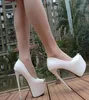 jurk schoenen teen verborgen sexy platform hoge hak rode kleur 17cm patent weddingg schoen8559724