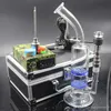 Cheap portable Dnail quartz rig oil wax PID TC box with Ti titanium nail coil heater silicone jar bong