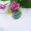 자연 녹색 Longan Agate Hand Carved Oval Ring Surface Ringwomens Designer Jewelry Pearl Gold Accessories New