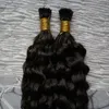 Brazilian Human Hair Extensions kinky curly Capsule Keratin I Tip Hair Fusion 100g 1g/strand 100s virgin i tip extensions