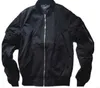 Mode Style Mens Black Bomber Jacka Hi-Street Flight Jacket Slim Fit Hip Hop Varsity Letterman Jacka för Man