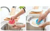 Magic Silicone Dish Bowl Cleaning Brushes Scouring Pad Pot Pan Wash Brushes Cleaner Kitchen