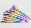 Ny billig borstkit Professionell Vander 7PCS Cream Power Makeup Brushes Multipurpose Skönhet Kosmetiska Verktyg Puff Batch Kabuki Blusher