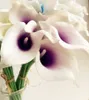 30 sztuk Callas Latex Calla Lily Sztuczne Real Touch Lily Kwiat Callas Do Bukiet Bridal Centerspectes Home Decoration