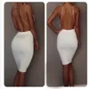 Women039S Sexy Club Dresses Black White Backless Night Club Party Dress Back Open Strap Bodycon Dress Wrap Bandage Dress for WO3658249