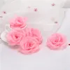 50 Adet Beyaz Gül Başkanı Düğün Yapay Çiçekler 8 cm Çapı Ipek Sahte Hediyeler Düğün Parti Ev Dekoratif Flowewrs Için Öpüşme Güller Topu