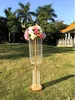 결혼식을위한 키가 큰 결혼식 candelabra 중앙 장식품과 키 크 촛대