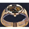Forsining 2019 Fashion Luxe Skeleton Casual Dressing Design Golden Rvs Mannen Horloge Topmerk Luxe Mechanische Watch222i