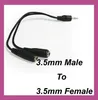 Audio Conversion Cable 35mm Male To Female Headphone Jack Splitter Audio Adapter Cable Whole 500pcslot5045451