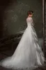 Новые стили Vintage Китай Линия Венеция кружевная аппликация длинные рукава свадебные платья свадебные платья