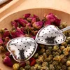 Heart Shaped tea infuser Mesh Ball Stainless Strainer Herbal Locking Tea Infuser Spoon Filter Free Shipping