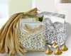 Wedding Favour Favor Bag Sweet Cake Gift Candy Wrap Paper Boxes Bags Anniversary Party Birthday Baby Shower Presents Box gold silvery