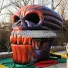 4 m gruseliger, aufblasbarer Halloween-Schädelkopf, aufblasbarer blutiger Totenkopf, Modell für Innen-/Außendekoration