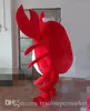 Kostenloser Versand Hochwertiges grünes und rotes Krabben-Cartoon-Maskottchen-Kostüm Halloween Weihnachten Geburtstag Requisiten Kostüme Kostüm Dress0568