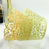 Bruiloft Gunsten Butterfly Vine Filigraan Laser Cut Kant Cup Cake Wrapper Cupcake Wrappers voor Bruiloft Verjaardag Party Decoratie 12pc Per Lot