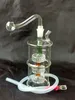 Three tires transparent hookah bongs accessories Glass Water Pipe Smoking Pipes Percolator Glass Bongs Oil Burner Water Pipes Oil Rigs
