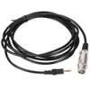 Freeshipping 5 pz / lotto Cavo microfono 10FT Connettore XLR a 3 pin Femmina a 1/8 "maschio Jack stereo Cavo audio per microfono