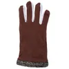 Vente en gros- FEITONG gants chauffants pour hommes hommes en cuir PU conduite d'hiver gants chauds en cachemire