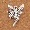 Anjo Voando Encantos Pingentes de Fadas 200 pçs / lote 22x14.7mm MIC Jóias de Prata Antigo DIY L195 LZsilver