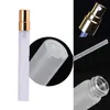 10ML Portable Frosting Glass Refillable Perfume spray Bottle With Aluminum Atomizer Empty Parfum Case fast shipping F20171158