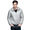 Atacado - mais tamanho homens parka inverno casaco de jaqueta com capuz 90% branco pato para baixo casaco ultra luz marca macho jaqueta homens casuais com capuz outerwear