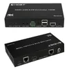 Freeshipping HDBaseT H-D USB KVM Extender 100m over Cat5e/Cat6 support H-D-2.0 HDCP2.2 USB2.0 4k IR RS232