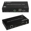 Freeshipping HDBASET H-D USB KVM Extender 100m over CAT5E / CAT6 Ondersteuning H-D-2.0 HDCP2.2 USB2.0 4K IR RS232