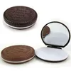 Livraison gratuite / Creative chocolat mignonne en sandwich miroir de maquillage / miroir cosmétique de poche (peigne) / cadeau de mode / en gros