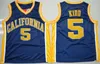 Herren California Golden Bear Jason Kidd College-Basketball-Trikots Vintage #5 Marineblaue Hemden Universitäts-Trikot mit Nähten S-XXXL