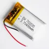 3.7V 400mAh 702030 polímero de lítio lipo recarregável bateria de bateria poder para mp3 mp4 fone de ouvido dvd telefone celular psp