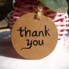 شكرا لك kraft paper tag بطاقة تعليق بطاقة ملاحظة هدية ل DIY حفل زفاف عيد ميلاد الطفل الاستحمام الحزب الحلوى