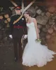 Kochanie koronkowe sukienki ślubne syreny ślubne 2017 Vestidos de novia Court Train Garden Suknia ślubna 227a