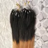 200g Extensions de cheveux micro perles droites T1B / 27 cheveux vierges brésiliens miel blond Ombre micro boucle anneau extensions de cheveux