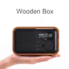 Multimedya Ahşap Bluetooth Hands-Ücretsiz Micphone Hoparlör Ibox D90 FM Radyo Çalar Saat TF / USB MP3 Çalar Retro Ahşap Kutusu Bambu Subwoofer