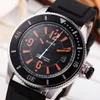 1920 Blaiger 43mm Datum Orange Numeres Silver Steel Case Automatic Mens Watch