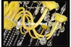新しいクリスタルシャンデリアモダンクリスタルシャンデリア18アームオプションのLustres de Cristalシャンデリア照明イエローボディ