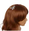 Bijoux de mariée argent cristal fleur mariée coiffure chaîne douce mariage cheveux ornements décorés coiffes LD030