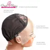 Greatremy Lace Wig Caps for Making Wig Swiss Lace Front Cap avec sangles réglables et peignes Marron Noir Lace Large/Small/Medium Cap