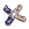 Najnowsze Płótno Baby Shoes Gingham Patch 0-18Month Baby Boy Summer Style Hooklooop Prewalker Buty