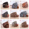 2018 hot koop kinderen taillebanden mode kinderen elastische nylon canvas gebreide riemen kind baby jongens meisjes gesp taille riem / tailleband 18 kleur